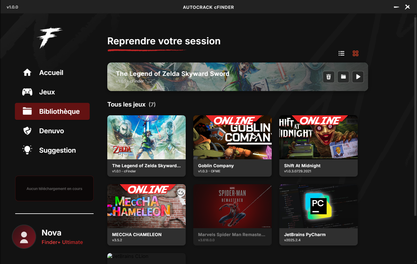 Bibliothèque de l'AutoCrack