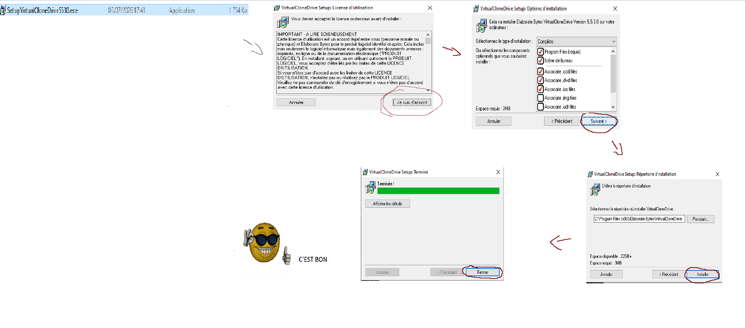 Installation de Virtual CloneDrive